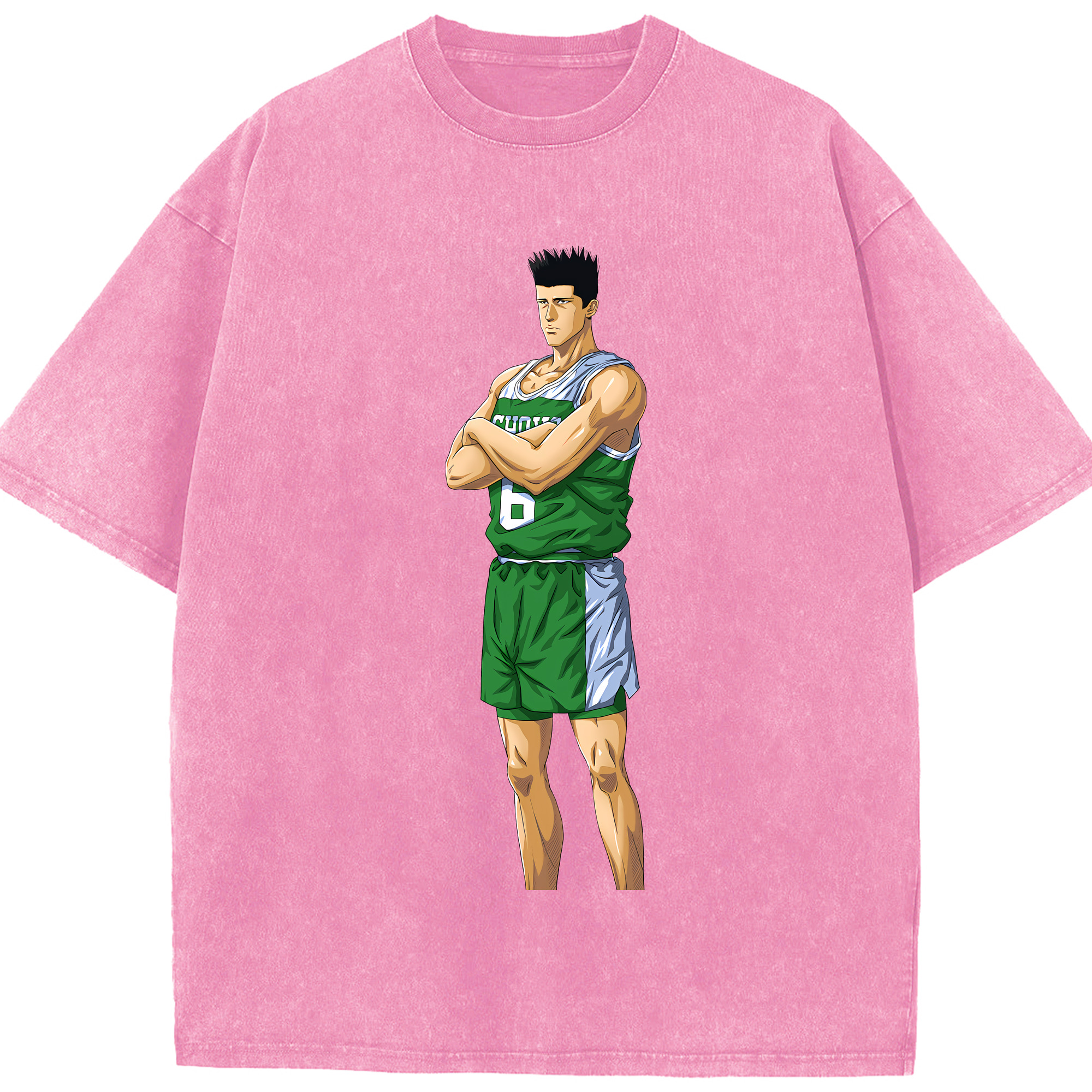 （画像用） SLAM DUNK／スラムダンク 綿100% ヴィンテージ風 半袖Tシャツ（フロントプリント）